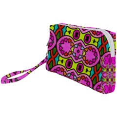 Abstract Background Pattern Wristlet Pouch Bag (small)