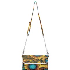 Floral Pattern Background Mini Crossbody Handbag by Vaneshart