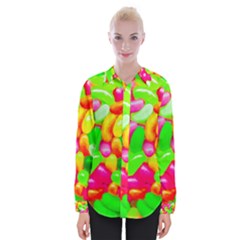 Vibrant Jelly Bean Candy Womens Long Sleeve Shirt