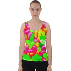 Vibrant Jelly Bean Candy Velvet Tank Top by essentialimage
