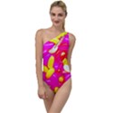 Vibrant Jelly Bean Candy To One Side Swimsuit View1