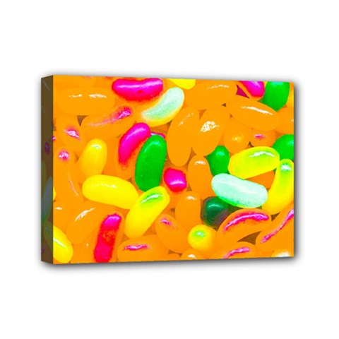 Vibrant Jelly Bean Candy Mini Canvas 7  X 5  (stretched) by essentialimage