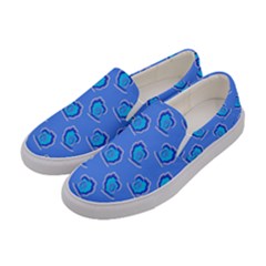 Surfer Pattern Women s Canvas Slip Ons