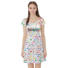Flowery 3163512 960 720 Short Sleeve Skater Dress by vintage2030