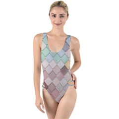 Tiles Shapes 2617112 960 720 High Leg Strappy Swimsuit by vintage2030