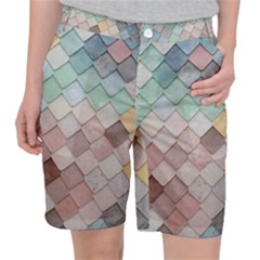 Tiles Shapes 2617112 960 720 Pocket Shorts by vintage2030