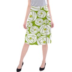 Rose Abstract Rose Garden Midi Beach Skirt by Vaneshart