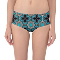 Seamless Wallpaper Pattern Mid-waist Bikini Bottoms