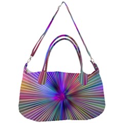 Rays Colorful Laser Ray Light Removal Strap Handbag by Bajindul