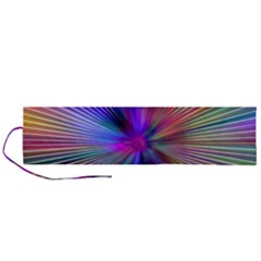 Rays Colorful Laser Ray Light Roll Up Canvas Pencil Holder (l) by Bajindul