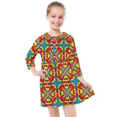 Seamless Kids  Quarter Sleeve Shirt Dress by Sobalvarro