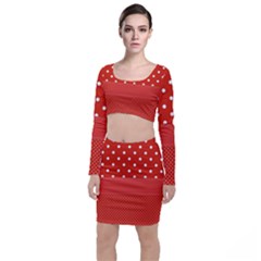 Polka Dots Two Times Top And Skirt Sets by impacteesstreetwearten
