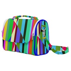 Stripes Interrupted Satchel Shoulder Bag