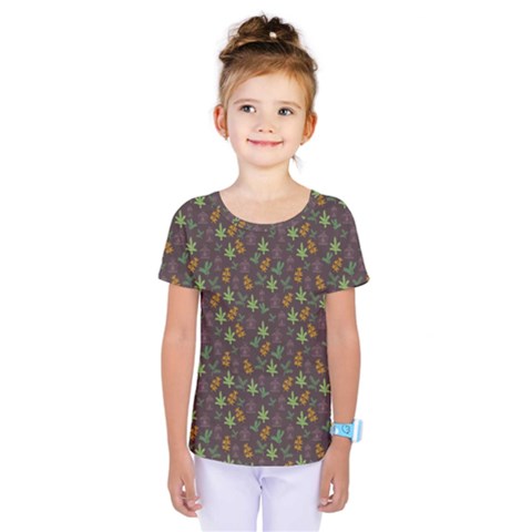 Tribal Leaves House Art Tribal Art Kids  One Piece Tee by Wegoenart