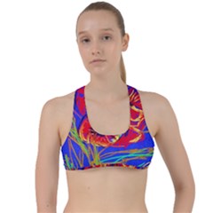 Poppies Criss Cross Racerback Sports Bra by bestdesignintheworld