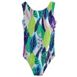 Leaves  Kids  Cut-Out Back One Piece Swimsuit