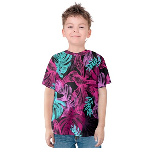 Leaves Kids  Cotton Tee by Sobalvarro