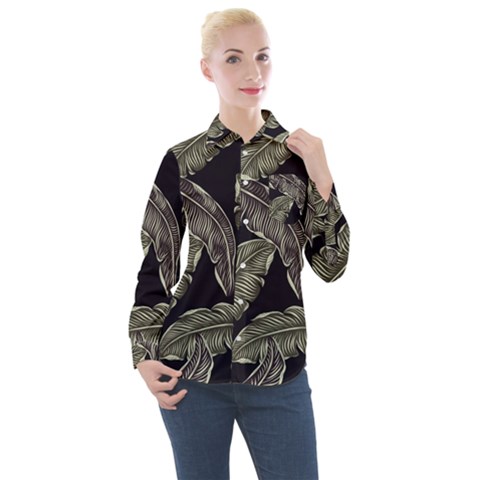 Jungle Women s Long Sleeve Pocket Shirt by Sobalvarro