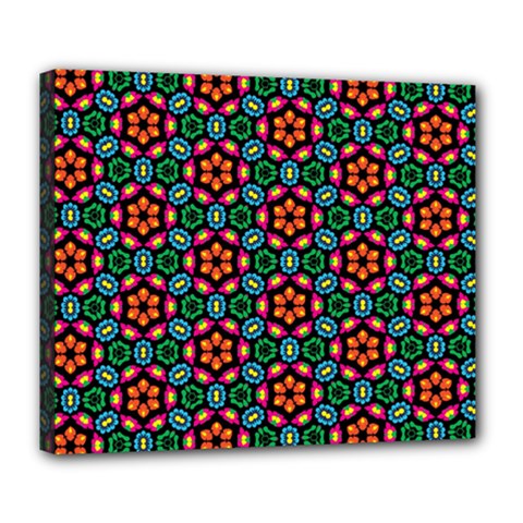 Pattern  Deluxe Canvas 24  X 20  (stretched) by Sobalvarro