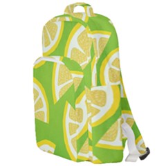 Lemon Fruit Healthy Fruits Food Double Compartment Backpack by Wegoenart