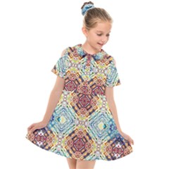 Pattern Kids  Short Sleeve Shirt Dress by Sobalvarro