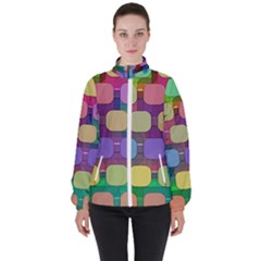 Pattern  Women s High Neck Windbreaker by Sobalvarro