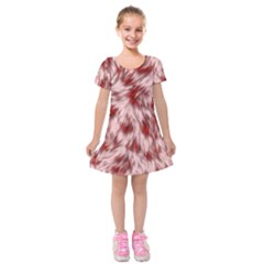Abstract  Kids  Short Sleeve Velvet Dress by Sobalvarro