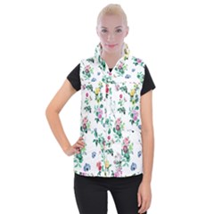 Leaves Women s Button Up Vest by Sobalvarro