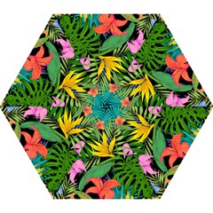 Tropical Greens Mini Folding Umbrellas by Sobalvarro