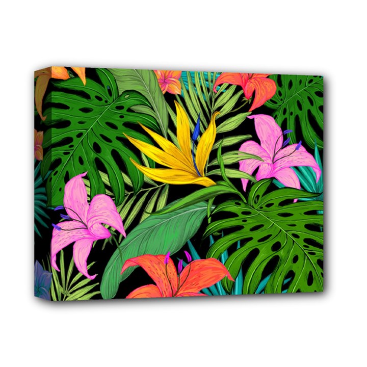 Tropical Greens Deluxe Canvas 14  x 11  (Stretched)