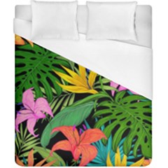 Tropical Greens Duvet Cover (california King Size) by Sobalvarro