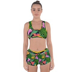 Tropical Greens Racerback Boyleg Bikini Set by Sobalvarro