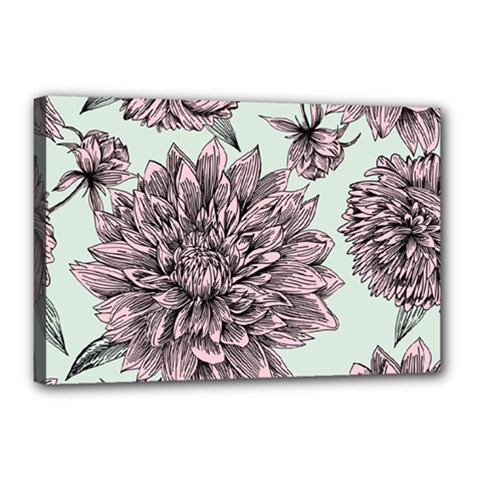 Flowers Canvas 18  X 12  (stretched) by Sobalvarro