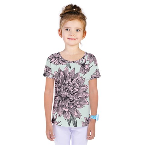 Flowers Kids  One Piece Tee by Sobalvarro