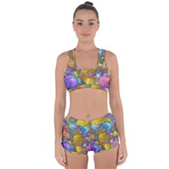 Apo Flower Power  Racerback Boyleg Bikini Set by WolfepawFractals