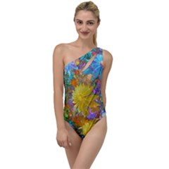 Apo Flower Power  To One Side Swimsuit by WolfepawFractals