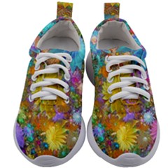 Apo Flower Power Kids Athletic Shoes by WolfepawFractals