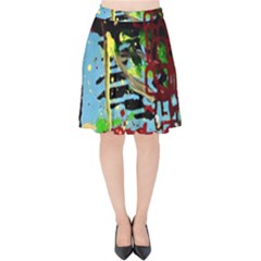 York 1 4 Velvet High Waist Skirt