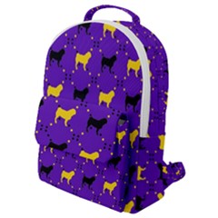 Elegant Pugs Flap Pocket Backpack (small)
