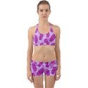 Exotic Tropical Leafs Watercolor Pattern Back Web Gym Set View1