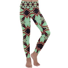 Christmas Pattern Kids  Lightweight Velour Classic Yoga Leggings by Vaneshart