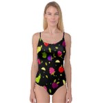 Vector Seamless Summer Fruits Pattern Colorful Cartoon Background Camisole Leotard 
