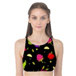 Vector Seamless Summer Fruits Pattern Colorful Cartoon Background Tank Bikini Top