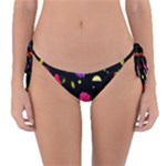 Vector Seamless Summer Fruits Pattern Colorful Cartoon Background Reversible Bikini Bottom