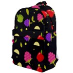Vector Seamless Summer Fruits Pattern Colorful Cartoon Background Classic Backpack