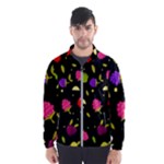 Vector Seamless Summer Fruits Pattern Colorful Cartoon Background Men s Windbreaker