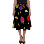 Vector Seamless Summer Fruits Pattern Colorful Cartoon Background Perfect Length Midi Skirt