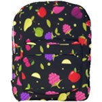 Vector Seamless Summer Fruits Pattern Colorful Cartoon Background Full Print Backpack