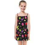Vector Seamless Summer Fruits Pattern Colorful Cartoon Background Kids  Summer Sun Dress