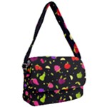 Vector Seamless Summer Fruits Pattern Colorful Cartoon Background Courier Bag